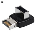 thumbnail image 2 of Motherboard Adapter High Strength Stable Transmission Plug Play USB3.1 Type-E 90 Degree Connector for Computer, 2 of 8
