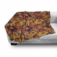 thumbnail image 3 of Floral Soft Flannel Fleece Throw Blanket, Repetitive Flowers of Autumn Style Design Retro Illustration Pattern, Cozy Plush for Indoor and Outdoor Use, 50" x 70", Pale Orange Multicolor, by Ambesonne, 3 of 6