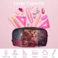 thumbnail image 4 of PhooArto Pencil Case, Cat Ice Cream in the Galaxy Large Capacity Pencil Pouch Stationery Pen Bag, 4 of 7