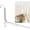 White-1(M4), variant on Over The Door Hanger Clothes Drying Rack, Foldable Over The Door Organizer Hooks with 10 Ridges,Portable Door Coat Towels Storage Rack for Small Space Laundry Room Bathroom Closets