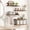 Dark Brown, variant on Fairy 4+1 Tier Bathroom Floating Shelves Over Toilet, 15.8in Wall Shelves for Bathroom, Living Room, Bedroom and Kitchen (Dark Brown)