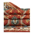 thumbnail image 3 of Unique Loom Outdoor Traditional Collection Area Rug - Era (7' 10" Square Antique Red/Blue), 3 of 8