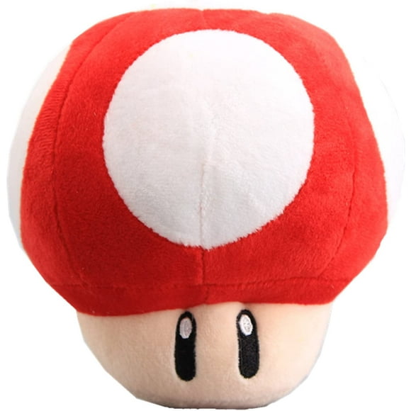 Red Super Mushroom Stuffed Plush 6''