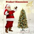 thumbnail image 3 of Gymax 5 FT Artificial Xmas Tree w/ 453 Branch Tips 230 Warm White LED Lights, 3 of 10