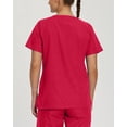 thumbnail image 2 of ScrubZone Haut de Blouse à Manches Courtes Col en V pour Femmes, 2 of 8