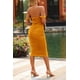thumbnail image 2 of Vestido PRETTYGARDEN Verano 2025 Amarillo con Hombros Descubiertos M, 2 of 8