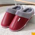 thumbnail image 2 of Slippers for Women,Men's Indoor Home Shoes Warm Shoes Soft-soled Cotton Slippers,Womens Slippers,Red,8, 2 of 2
