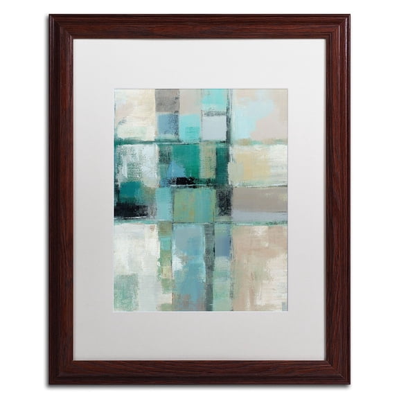 Trademark Fine Art "Island Hues Crop II" Canvas Art by Silvia Vassileva, White Matte, Wood Frame