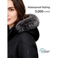 thumbnail image 3 of Wantdo Women's Recycled Winter Jacket Insulated Winter Puffer Coat Waterproof Thicken Parka Black L, 3 of 5