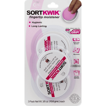 Sortkwik Fingertip Moistener 3/8 oz., 3 Pack
