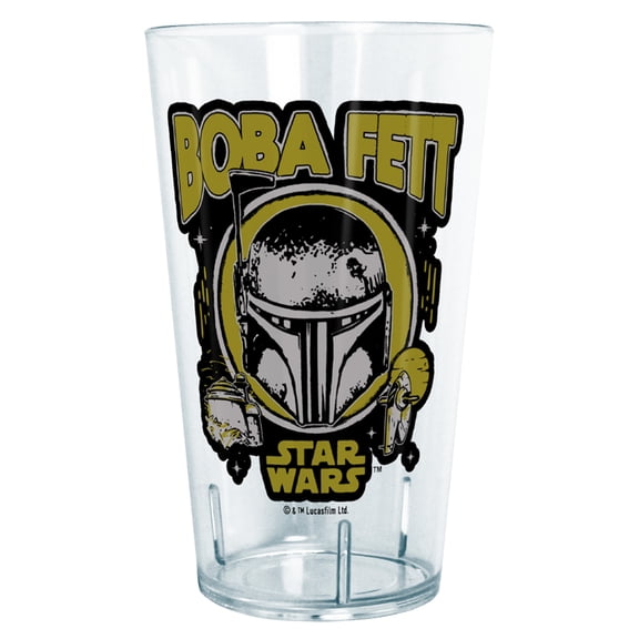 Star Wars: The Book of Boba Fett Distressed Helmet Tritan Drinking Cup Clear 24 oz.
