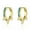 gold, variant on Blue Turquoise Cone Ear Clip Women Men 925 Silver Hoop Huggie Earrings-silver