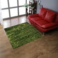 thumbnail image 2 of Rugsotic Carpets Hand Tufted Shag Polyester Eco-Friendly Area Rugs - 6'x6', Square, Green, Plain Solid Design, High Pile Handmade Anti Skid Rugs for Living Room, Bed Room K00108, 2 of 5