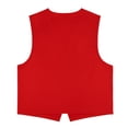thumbnail image 3 of TOPTIE 5 Pack No Pocket Unisex Vest Peasant Costume Vest Volunteer Work Vest-Red-3XL, 3 of 7