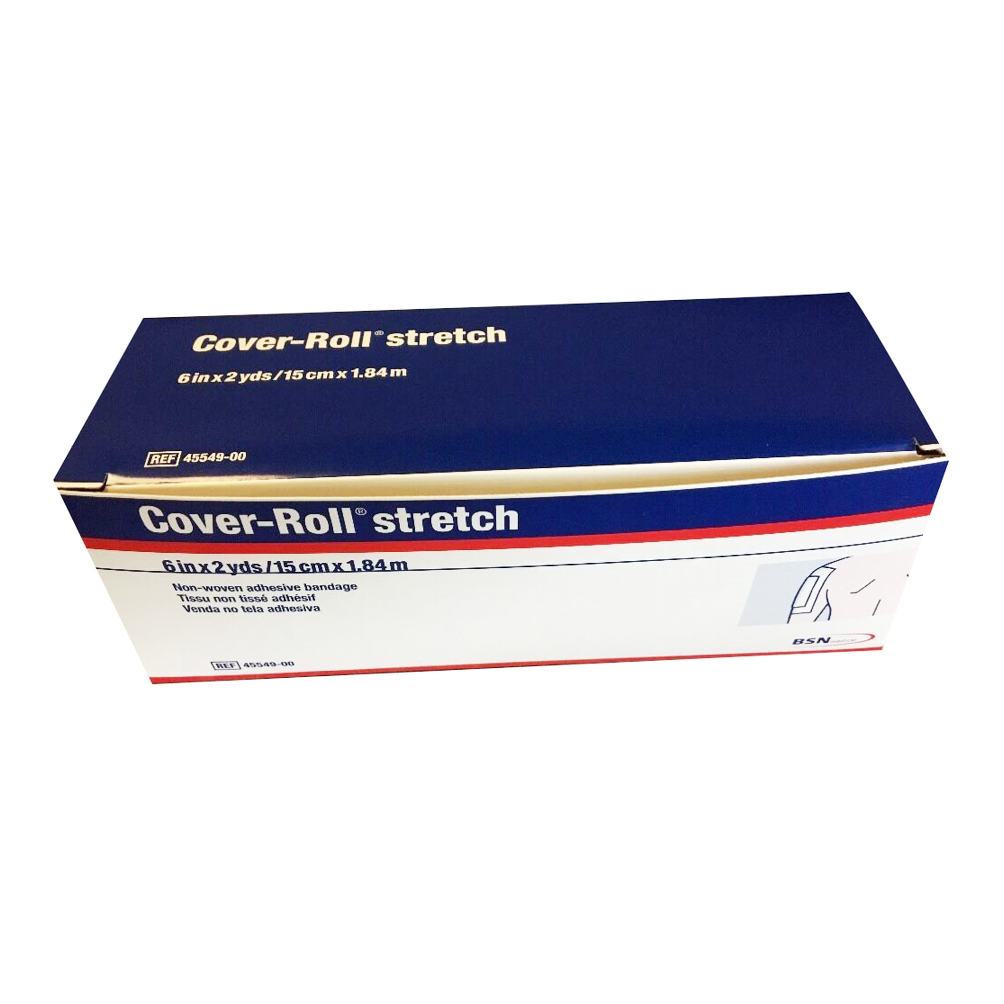 Cover-Roll Stretch Dressing Retention Tape Radio-transparent Nonwoven Polyester 6 Inch X 2 Yard White NonSterile, 45549 - SOLD BY: PACK OF ONE