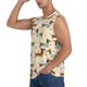 thumbnail image 3 of Balery Dachshund Dog Camisetas sin mangas para hombre, absorbe la humedad y protege contra el mal olor.-Large, 3 of 7