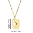 thumbnail image 2 of Mother's Day Gifts, Love Letter Envelope Shape Necklace - 304 Stainless Steel Mirror Polished Pendant, 17.72'' Hypoallergenic Chain for Mother’s Day, Christmas, or Personalized Gifts, 2 of 6