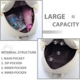 thumbnail image 2 of Backpack for Women, Cute Bowknot Leather Small Backpack 3-Pcs for Ladies, White, 2 of 6