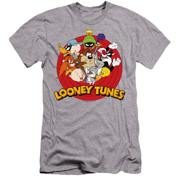 Looney Tunes Smaller Group HBO S/S Adult 30/1 T-Shirt Athletic Heather