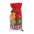 thumbnail image 2 of DOLITY 2x Christmas Bottle Gift Bags Washable Reusable for Housewarming Gift Home, 2 of 9