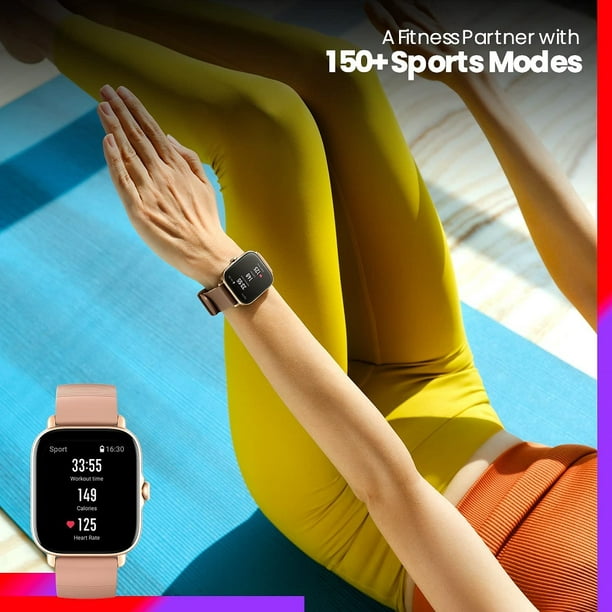 Amazfit GTS 3 Smart Watch: Android & iOS - GPS Built-in - Sports Watch with 150 Sports Modes - 1.75” AMOLED Display - 12-Day Battery Life - Blood Oxygen Heart Rate Tracking, Ivory White - Walmart.com
