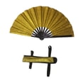 thumbnail image 4 of Abanico de mano plegable, abanico decorativo, abanico de mano para fiestas en clubes. Oro, 4 of 9