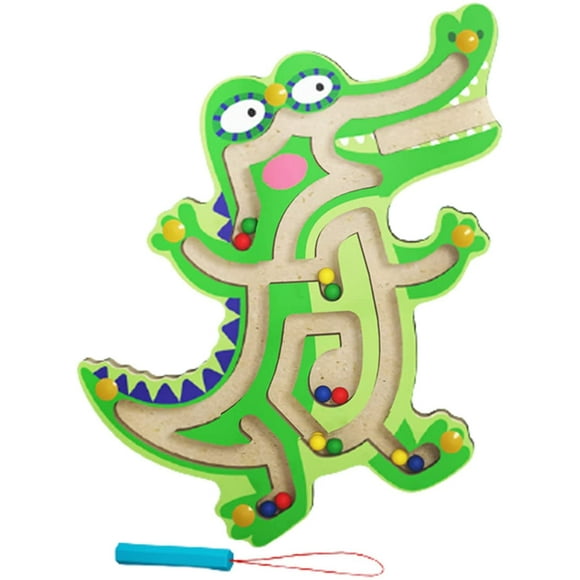 HTOOQWood Labyrinth Game, Wooden Board Game Cute Animal Puzzle Maze Ball Toys, Puzzle Game Educational Toy Gift for Kids Boys Girls Brain Teaser