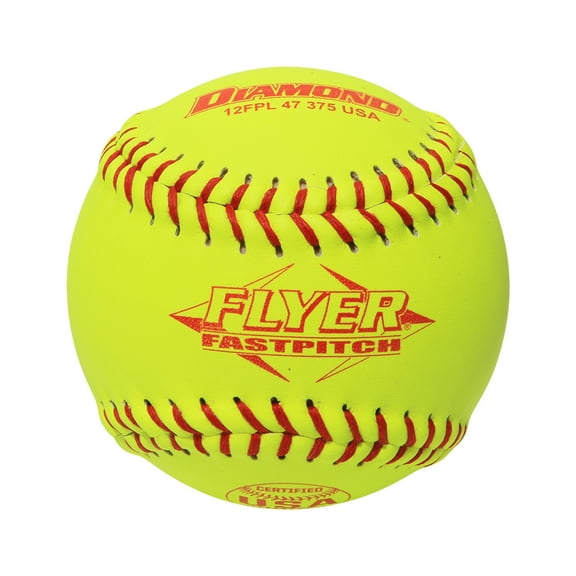 Diamond Sports 12FPL 47 375 USA FastPitch Leather Softball - 12 inch - 1 Dozen