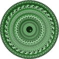 thumbnail image 1 of Ahgly Company Machine Washable Indoor Round Transitional Pastel Green Area Rugs, 8' Round, 1 of 7