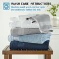 thumbnail image 3 of Mainstays Supersoft 100% Cotton 8-Piece Fade Resistant Towel Set, Placid Blue, 3 of 9