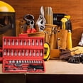 thumbnail image 3 of 46 Piece Mechanics Tool Set Complete Socket Kit for Automotive and General Machinery Tasks, 3 of 6