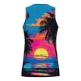 thumbnail image 5 of Taqqpue Mens Summer Beach Tank Top Casual Tropical Hawaiian Palm Tree Print Sleeveless Shirts Quick Dry Muscle Tee Vacation Shirts, 5 of 5