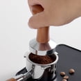 thumbnail image 2 of Polvo de manipulación de café Mango de madera Espresso Mat Polvo Martillo (58 mm Marrón) Likrtyny Para estrenar, 2 of 8