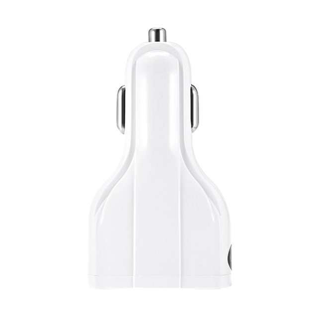 3.0 de coche rápido 3USB de coche compatible con salida blanco Cola Cargador triple de corriente USB para automóvil