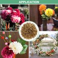 thumbnail image 7 of Uxcell 12-Pack Artificial Flower Heads, Fake Chrysanthemum Silk Flowers for DIY Home/Wedding/Centerpieces [Gold], 7 of 7