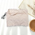 thumbnail image 4 of Women's Floral Lace Tube Top Bandeau Strapless Bras Seamless Stretchy Chest Wrap Cleavage Cover Up for Low Neckline Modesty Panel, 4 of 6