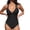 Black, variant on Supportive Swimsuit: Full Coverage Swimwear with Built-in Bra,Ideal for Large Bust and Post-Surgery Summer Wear,Black,L