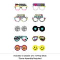 thumbnail image 3 of Big Dot of Happiness Through the Decades Glasses - Paper Card Stock 50s, 60s, 70s, 80s, and 90s Party Photo Booth Props Kit - 10 Count, 3 of 5