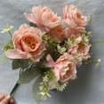thumbnail image 2 of Sunxin Artificial Flowers Bouquet New 6 Head Peony Wedding Home Hotel Photography Decoration Props Artificial Flowers, A Bunch of Peonies, 2 of 5