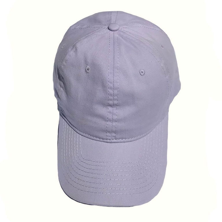 Womens Lightweight Brushed Cotton Baseball Hats Caps 6 Panel Low Crown  Summer Colors