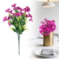 thumbnail image 2 of Artificial Morning Glory Flowers for Outdoors, Silk Morning Glory Bush, Faux Flowers UV Resistant Artificial Flowers for Outdoor Garden Patio Grave Table Centerpiece Decor, 1Pc(Red,13.7x5"), 2 of 9