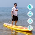 thumbnail image 2 of Feath-R-Lite Stand Up Inflatable Folding Paddle Board, SUP Portable Lightweight Orange Paddle Board Inflatable, Adapter Adjustable Aluminum Alloy Paddle Camera Base Accessories, Unisex, 2 of 9