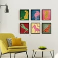 thumbnail image 5 of 6Pcs Chemical Fiber Oil Canvas Hanging Painting Home Wall Decoration Rectangle Leopard, 5 of 6