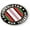 Flexible, variant on Afghanistan War Veteran 3D Domed CAR Emblem Badge Sticker Flexible Round
