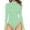 Fern Green, variant on Women's Mock Turtle Neck Long Sleeve Tops Bodysuit Jumpsuit