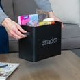 thumbnail image 4 of AuldHome Design Black Enamel Snack Bin; Modern Farmhouse Style Snack Container, Ideal for Single Serving Snacks, 4 of 10