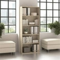 thumbnail image 3 of Hustle Tall 5 Shelf Bookcase in Natural Elm - Engineered Wood, 3 of 7