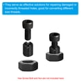 thumbnail image 4 of Unique Bargains 6 Pcs M12xM8x10mm Adaptateurs de Filetage Mâle à Femelle pour Réparation, Noir, 4 of 7