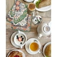 thumbnail image 4 of Green Boho Kitchen Dish Towels for Drying Dishes Set of 2, Ethnic Geometric Middle Century Art Waffle Weave Microfiber Hand Tea Bathroom Towels Quick Dry & Absorbent Towel 15.7x23.6, 4 of 7