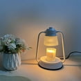 thumbnail image 7 of Candle Warmer Lamp - Flameless Wax Melter with Dimmable Bulb, Iron Scented Candle Heater for Home & Office (Black/White, Fits All Standard Candles), 7 of 7